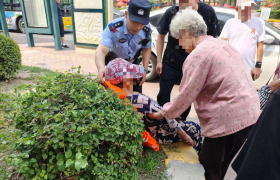 老人买菜中暑昏迷 民警暖心救助显担当