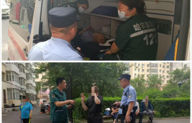 民警紧急救助发病老人 快速寻亲暖人心