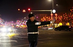 警灯映花灯 藏蓝护团圆  ——冰城公安为市民送上元宵节“平安礼”