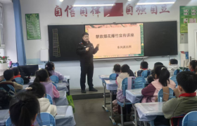 小手拉大手 文明过佳节  哈尔滨市公安局道外分局开展烟花爆竹禁放宣传活动