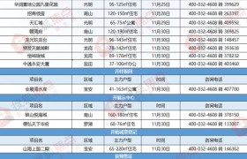 本周开盘:11月末周楼市大放异彩 14盘面市年终大戏拉开帷幕