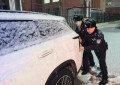 初雪如约至 冰城公安暖心坚守“全时在线”