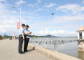 水陆空立体巡防 冰城公安守护松花江碧水清波