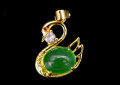 帝王绿翡翠吊坠